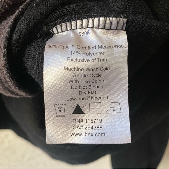 Ibex Scout Jura Merino Wool Full Front Zip Base Layer Zip Pockets Jacket SZ L - Picture 11 of 13